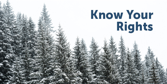 Know your rights image