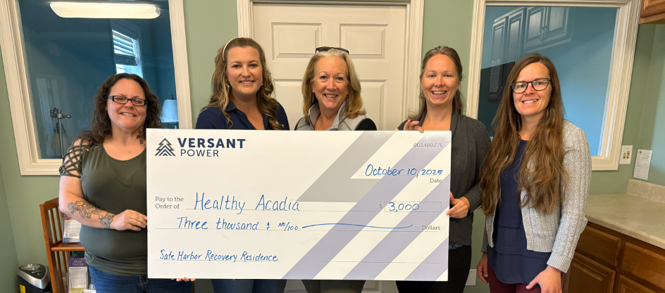 versant power donating to local communities